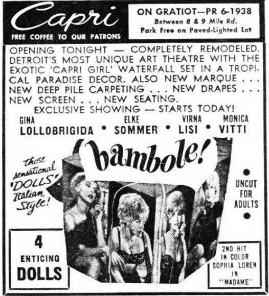 East Detroit Theatre - 1965-10-08 Ad (newer photo)